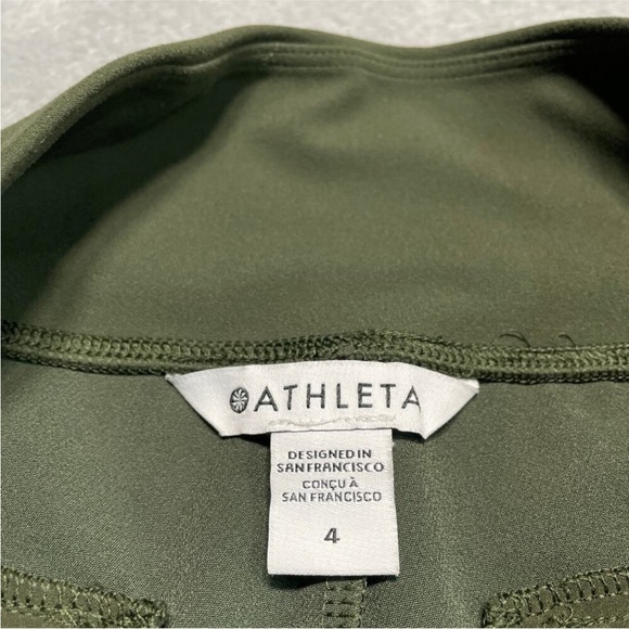 Athleta Pants 4 Green Endless High Rise Stretch Performance Casual Athleisure - Picture 5 of 8